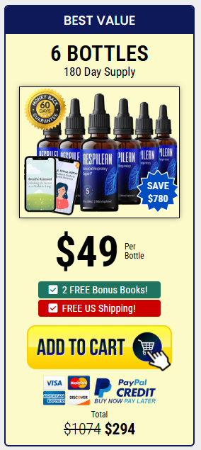respilean 6 bottles card